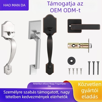 Cinkötvözet ajtókilincs hálószobához – mechanikus kilincs zár, tengelytáv 60–70 mm, alkalmas hálószobára és irodára, testreszabható