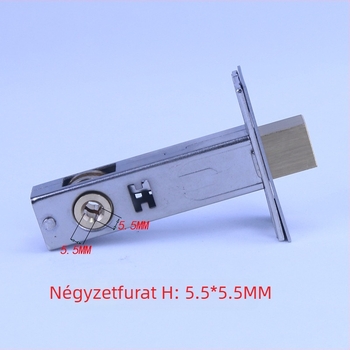 Forgózár egyetlen nyelvű zártesttel, 60/70 mm, réz nyelv, mechanikus ajtózár faajtóhoz