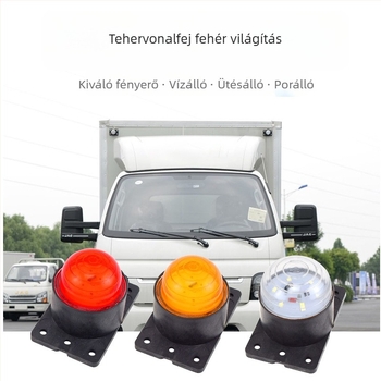 24V LED négyszögletű jelzőfény teherautóhoz és furgonhoz, modell SGD-24, 3W, nagy fényerő