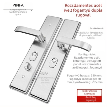 Univerzális lopás elleni ajtókilincs, rozsdamentes acélból, megerősített bejárati ajtóhoz, multifunkcionális kiegészítők