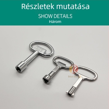 MS705 hosszú zárótest 18-28-62 forgó nyelvvel és háromszög zárral a kioszk- és elosztó dobozokhoz, gáz- és vízmérő dobozokhoz, tűzcsap és szemetes