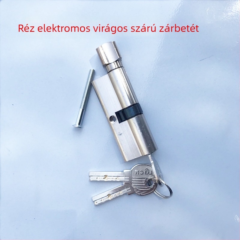 Belső ajtózár henger, kis 70-es méret, acél- és fa ajtókhoz, belső kilincs henger elektromos nyitással