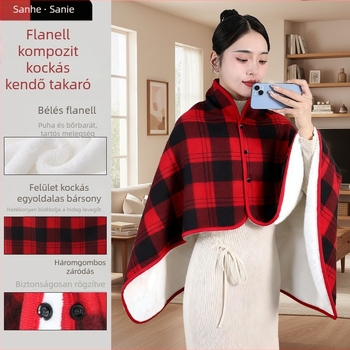 Vastag kockás flanel pléd kanapéra, minden évszakra