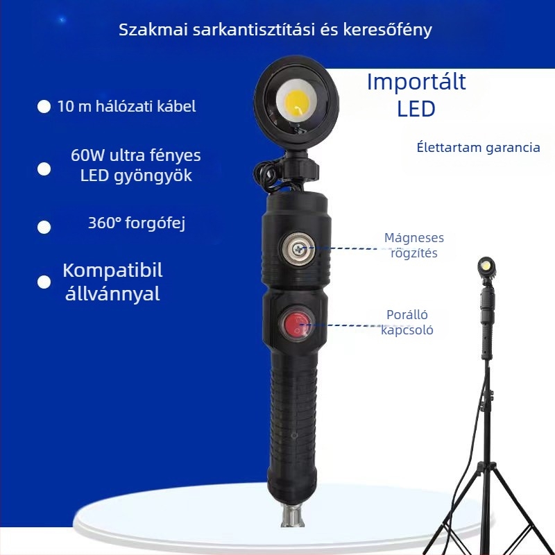 LED sarkos falikar tartóval, belső sarok megvilágításhoz, nagy fényerő (LED, falra szerelhető, belső sarok, tartó, nagy fényerő)