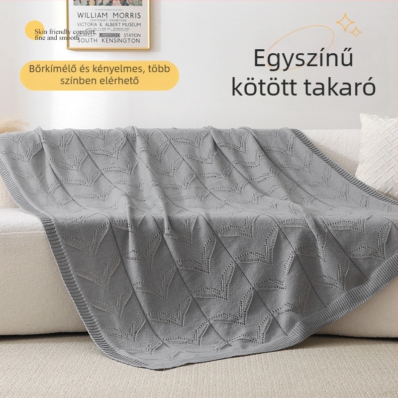 Poliészter pléd, 800–1000 g, Gyapjú-kasmír pléd, Összes évszakban használható, Egyszínű mintázat