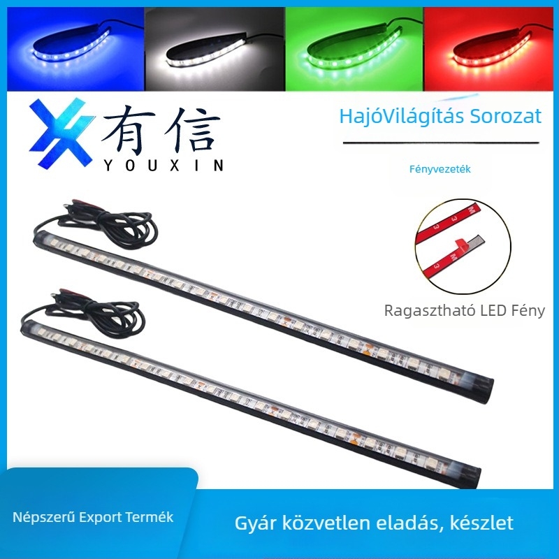 Csatlakoztatható LED tengeri fedélzeti navigációs lámpa, szilikonból, 10W, 12V, IP67