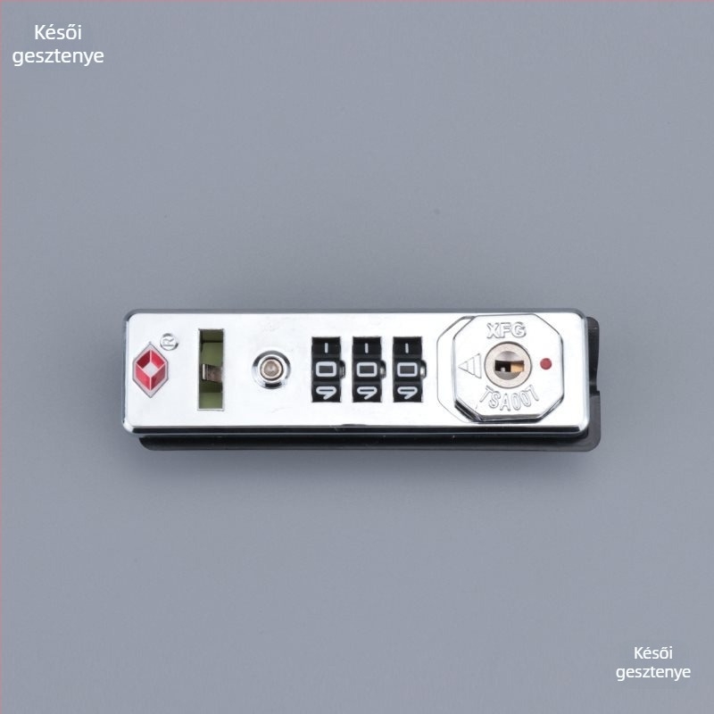 Jelszós zár a bőröndhöz — oldalsó zár (Kategória: kiegészítők a bőröndökhöz; Zár típusa: jelszavas; Pozíció: oldalsó)