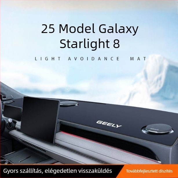 Galaxy Star 8 műszerfal- és középkonzol-mat, napvédő belső matrac, 25 modellhez kompatibilis