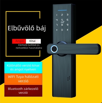 Belső fa ajtókhoz való okos zár ujjlenyomat-olvasóval, Wi‑Fi és Bluetooth, iroda és hálószoba számára