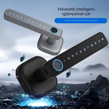 Okos ajtózár ujjlenyomat, jelszó és kártya hozzáféréssel, Bluetooth beltéri faajtókhoz (Model B3)