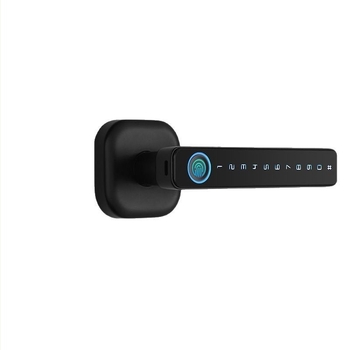 Okos ajtózár ujjlenyomat, jelszó és kártya hozzáféréssel, Bluetooth beltéri faajtókhoz (Model B3)
