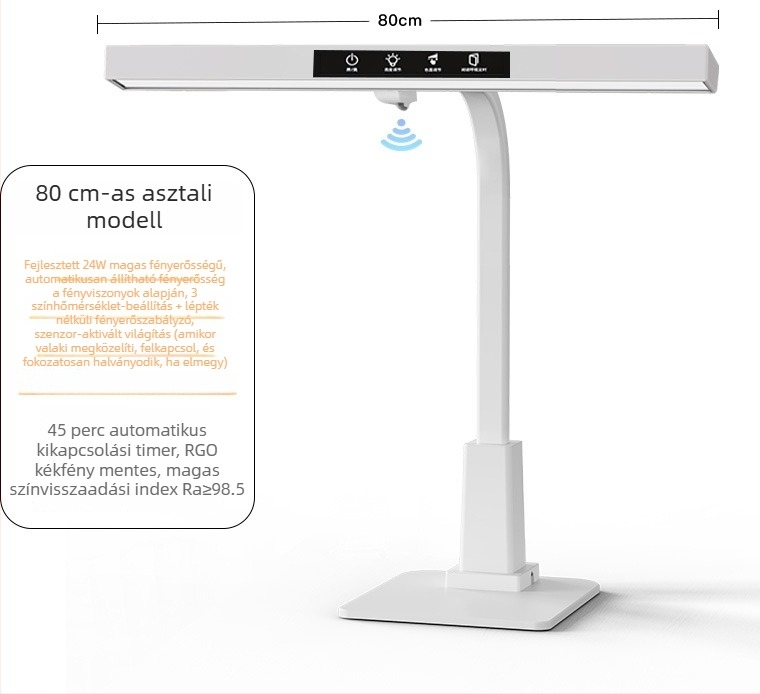 Clip-on asztali lámpa intelligens vezérléssel, érintéses kapcsolóval, CRI ≥95, feszültség ≤36V