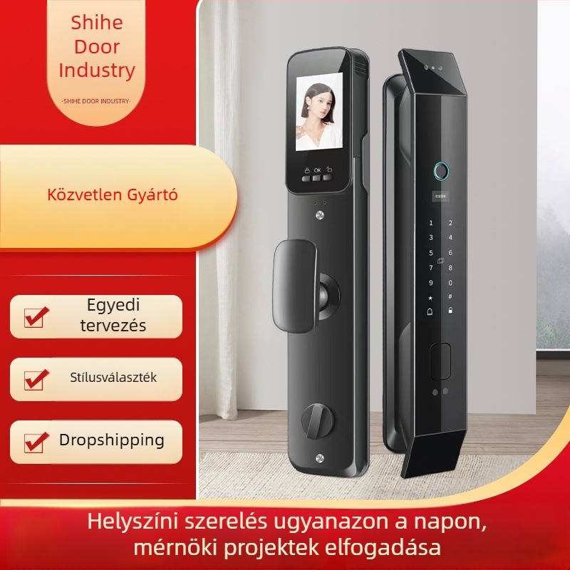 Autonomy GS18 3D arcfelismeréses okoszár ujjlenyomat- és jelszó-azonosítással, interkommal és elektronikus biztonsági ajtózárral