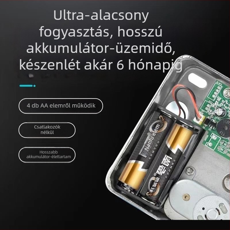 Tuya Bull Head zár vas- és faajtókhoz, vezeték nélküli hozzáférés-ellenőrzés, ujjlenyomat és elektronikus zár