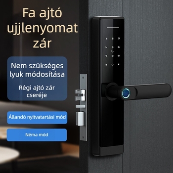 Nice K8 ujjlenyomat-olvasós zár beltéri ajtókhoz – furás nélkül, otthonra, lakásra vagy szálláshelyre alkalmas