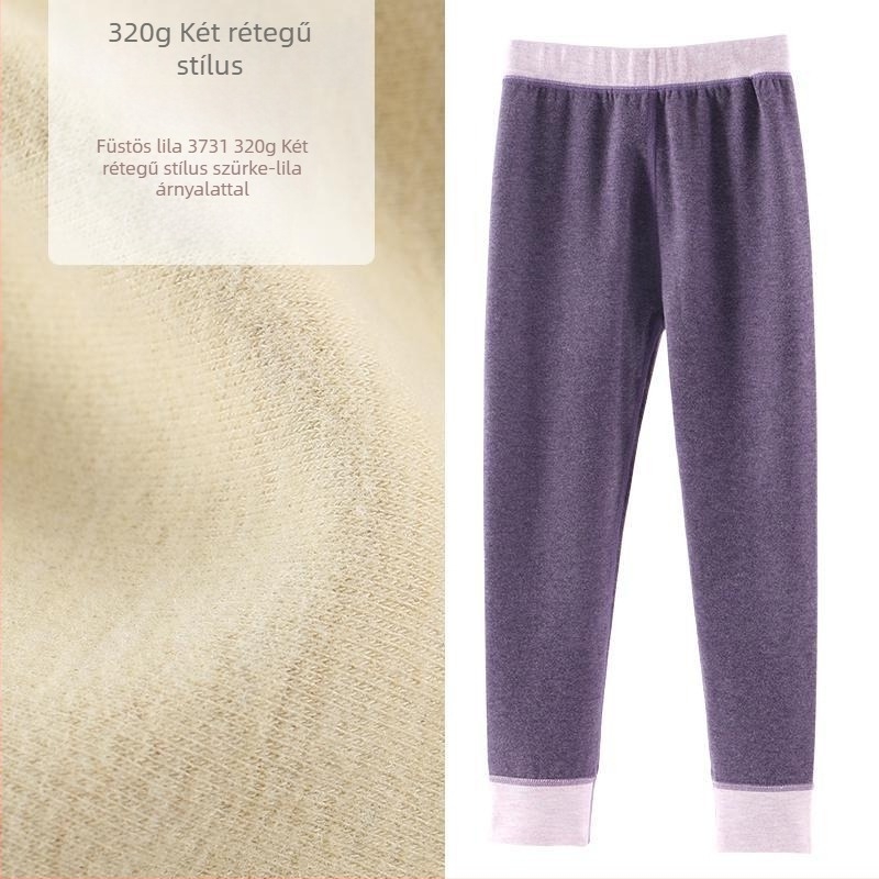 Derong pamut termosz nadrág lányoknak fleece-beléssel és vastag kivitelben, 3–8 éveseknek, őszi–téli