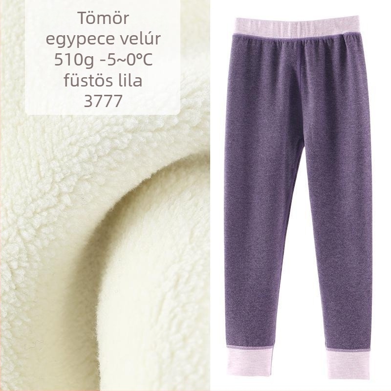 Derong pamut termosz nadrág lányoknak fleece-beléssel és vastag kivitelben, 3–8 éveseknek, őszi–téli