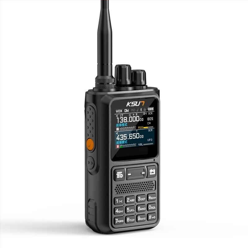 Kézi interkom rádiótelefon kültéri területbiztonságra, 5-10 km hatótávolság, 10W kimenet, 16 csatorna, 4000 mAh akkumulátor, kijelző UV110D