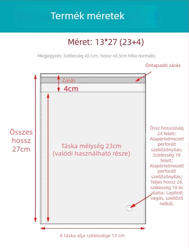 OPP öntapadós tasak, átlátszó, vastagított kivitel, nyomtatott logóval, műanyag csomagoló tasak ékszerek, ruházat és maszkok számára
