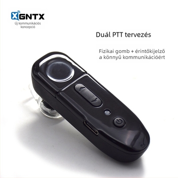 ChatMax fülre akasztható 4G walkie-talkie, 5W, hatótáv >50 km, 500mAh akkumulátor, 8 órás üzemidő