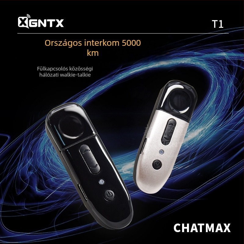 ChatMax fülre akasztható 4G walkie-talkie, 5W, hatótáv >50 km, 500mAh akkumulátor, 8 órás üzemidő