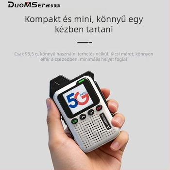 TG-16 hordozható interkom, 5G Mini, 16 csatorna, 50 km feletti hatótáv, Pozicionálás, 6800mAh akkumulátor