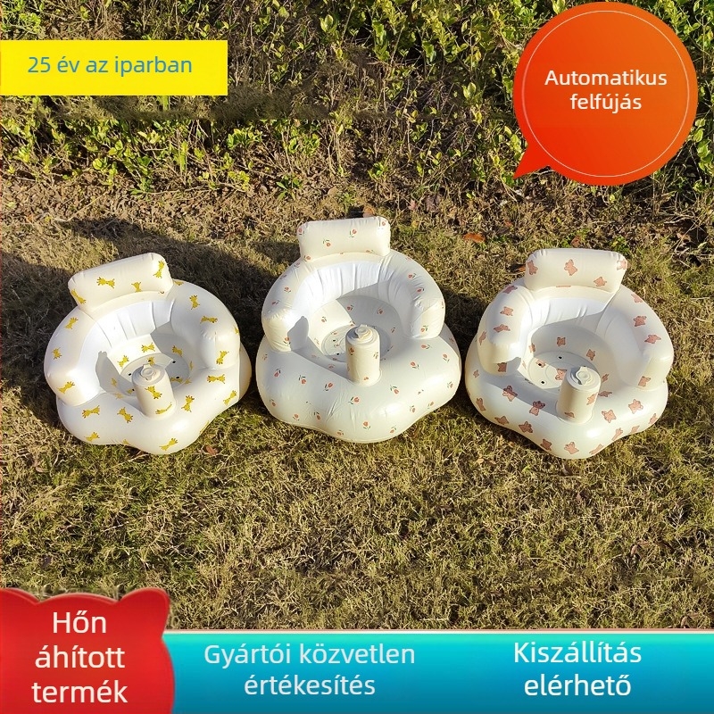 Gyermekeknek szánt felfújható kanapé, környezetbarát PVC, babáknak, vastagság 0.3, tömeg 1 kg, háttámla, modern minimalizmus