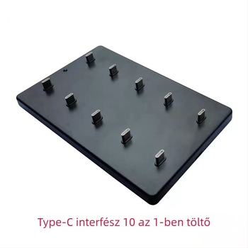 Mini 10‑helyes walkie-talkie töltőállvány USB-C és Android interfésszel, Keshengtong, zajtalan/zavarmentes, lítium akkumulátor, hatótávolság legfeljebb 1,5 km