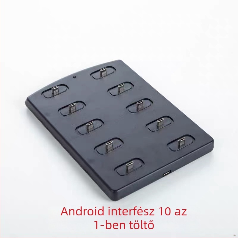 Mini 10‑helyes walkie-talkie töltőállvány USB-C és Android interfésszel, Keshengtong, zajtalan/zavarmentes, lítium akkumulátor, hatótávolság legfeljebb 1,5 km