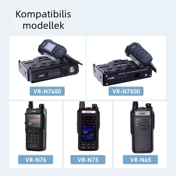 Vezeték nélküli Bluetooth kézi mikrofon kijelzős VR-N7600/N7500/N76/N75-hoz — 3–5 km hatótávolság, akkumulátor nélkül, leesés elleni védelem.