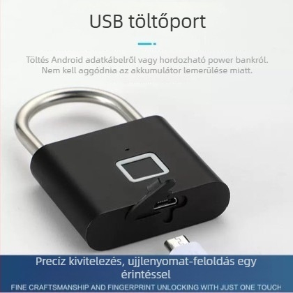 Kültéri ujjlenyomatos zár — vízálló és rozsdamentes, elektronikus zár jelszóval