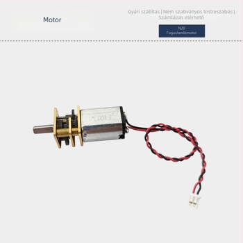N20 mikro fogaskerékkel szerelt kefés DC motor, fém fogaskerekek, ROHS tanúsítvány, DC feszültség 36V alatt