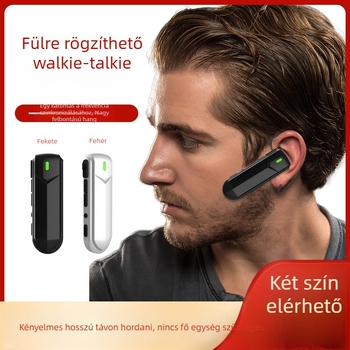 Bluetooth vezeték nélküli mini walkie-talkie, egygombos frekvenciakapcsolás, 16 csatorna, hatótávolság akár 3 km, 1200 mAh Li-ion akkumulátor, robbanásbiztos