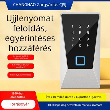Intelligens kulcstartó ujjlenyomat és jelszó zár, érintéses gombbal, alumíniumötvözet burkolat, modell CH-931-2, zárszerkezet közti távolság 25 mm, alkalmas udvarokra, irodákra, vendégházakra és otthonokra