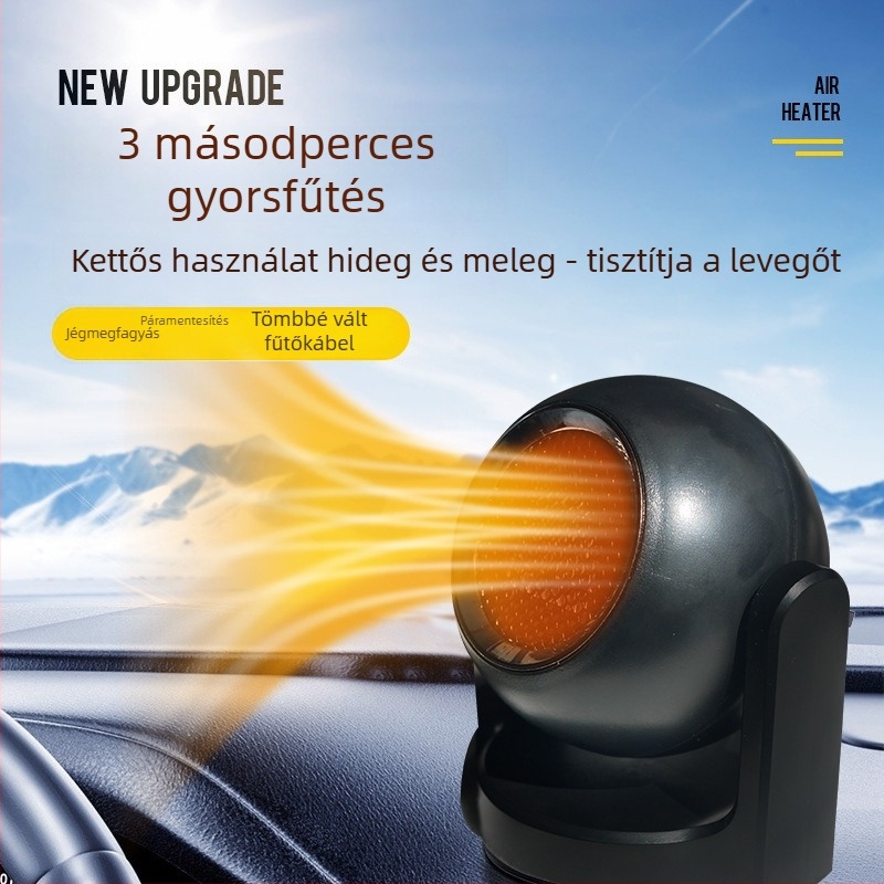 Autóhő GD-2210 — 120W, ABS, fűtés, olvasztás és páramentesítés