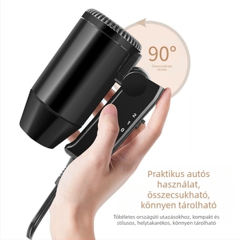 12V-os autós hajszárító ablakok páramentesítésére, kompakt, 216W