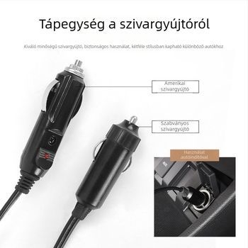 12V-os autós hajszárító ablakok páramentesítésére, kompakt, 216W