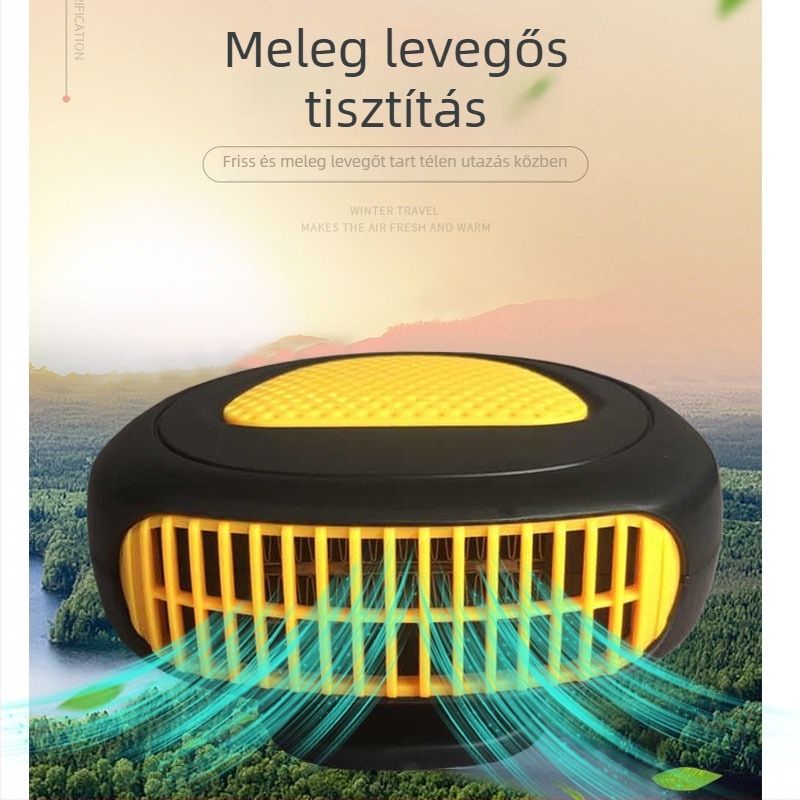 Autóhő defogging funkcióval, 200W, Modell 615, műanyag ház