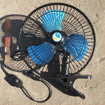 Teljesen fémből készült járműventilátor, modell HR, 24V/12V, teherautókra, ásókra, rakodókra és targoncákra