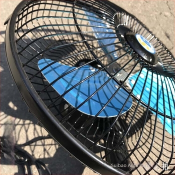 Teljesen fémből készült járműventilátor, modell HR, 24V/12V, teherautókra, ásókra, rakodókra és targoncákra