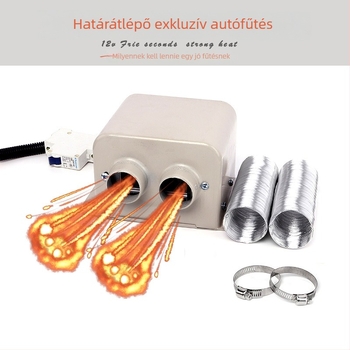 Autóhőfűtő 12V/24V, 800W, kétnyílású, szélvédő páramentesítő