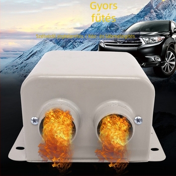 Autóhőfűtő 12V/24V, 800W, kétnyílású, szélvédő páramentesítő