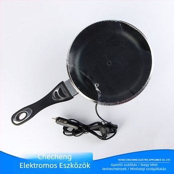 CC415 autó elektromos wok, alumínium test, 12V/24V 150W/250W, hordozható