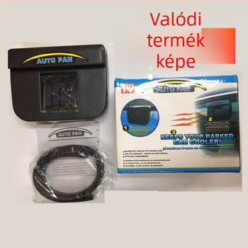 Napelemes autós kabinventilátor, kompakt hűtés