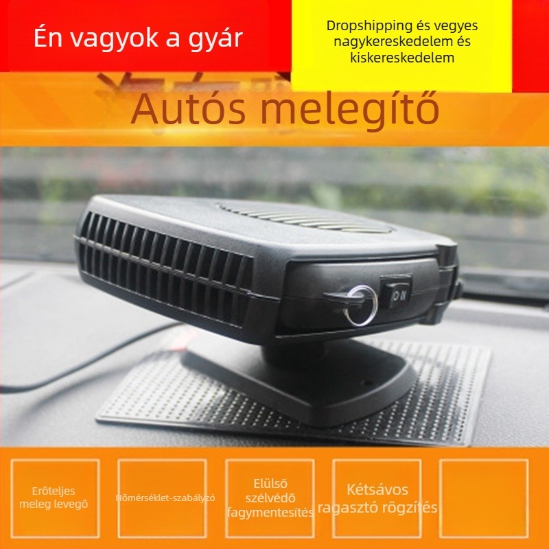 R-4001 12V-os autómelegítő szélvédő felolvasztóval, 150W, műanyag ház