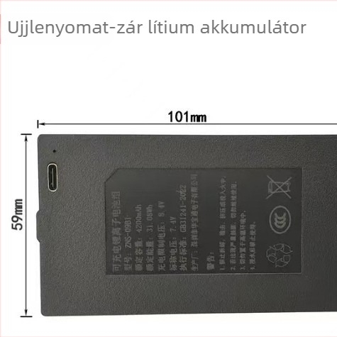 Okos zárhoz dedikált teljesen automata lítium-akkumulátor