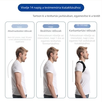 Láthatatlan testtartás-korrekciós öv nyitott vállakkal, diszkrét belső viselet