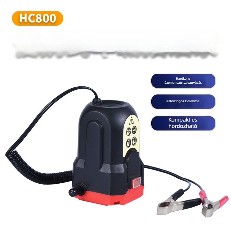 Elektrikus autóolaj-cserélő pumpa HC800, hordozható 80W