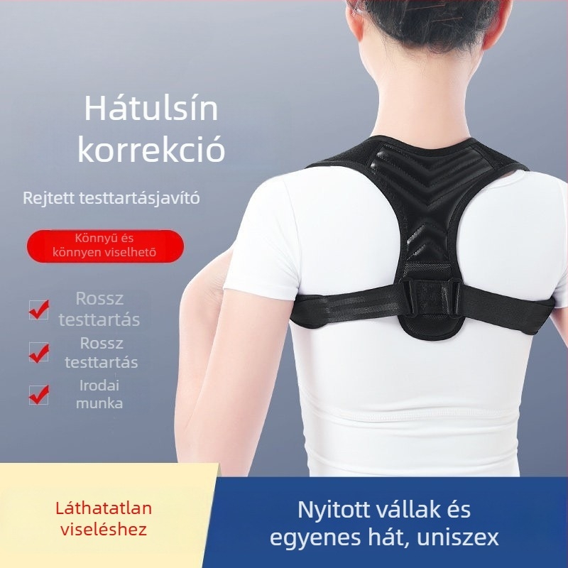 Felsőtestre tervezett testtartás-korrigáló – lélegezhető, dinamikus támogatás, modell JZD, 2023 tavasz, termékszám 001