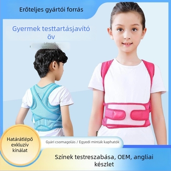Gyermekek számára készült testtartás-korrekciós eszköz ülés és írás közbeni használatra, láthatatlan belső gerinmtámogatással.